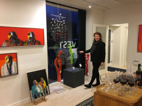 Lone Vlcker klar til ferniseringen hos KonceptQ, Lemvig