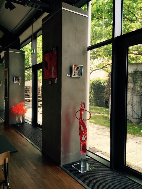 Lysskulptur.dk udstiller i kantinen hos Lundbeck, Otiliavej 7, Valby