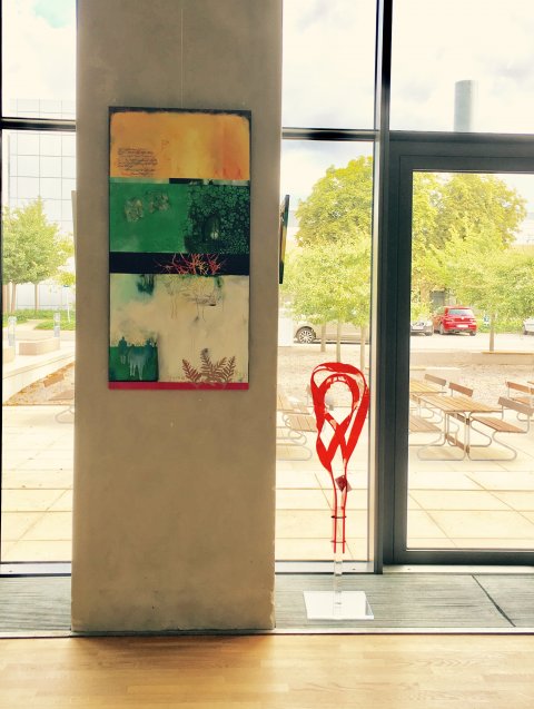 Völcker og Altschuler - Lysskulptur.dk udstiller i kantinen hos Lundbeck, Otiliavej 7, Valby